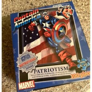 Marvel Captain America 100-Piece Multicolor Jigsaw Puzzle